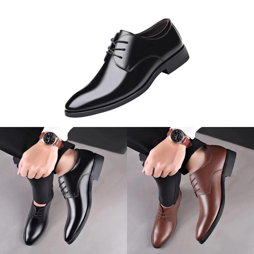 Leather Loafer Shoes For Men Business Casual With Breathable Leather Upper For Office Wear