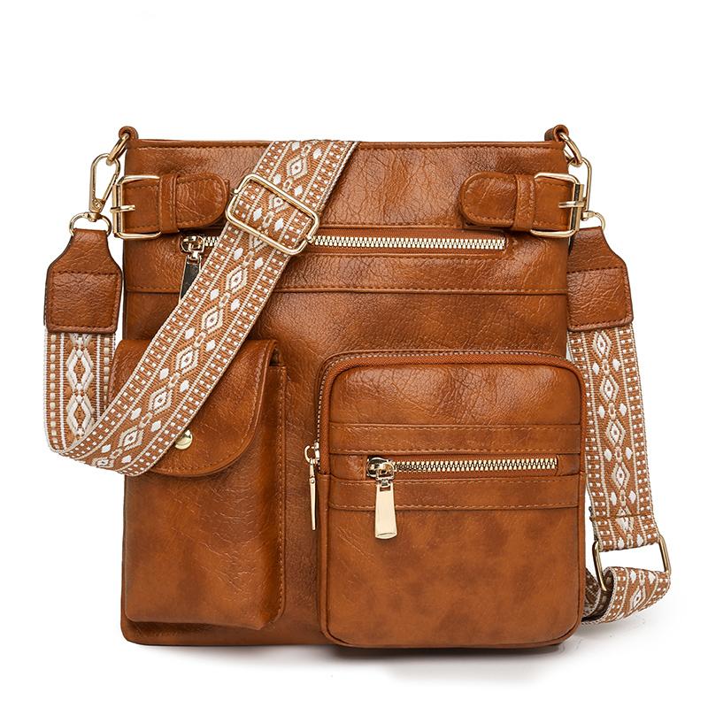 

Сумка через плечо женская сумка большая вместимость сумка через плечо коричневый