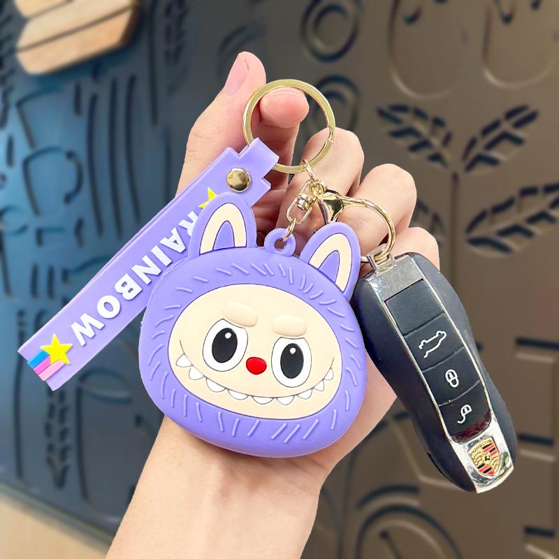 Cartoon Cute Labubu Coin Purse & Keychain Card Holder – Children's Gift & Earphone Bag