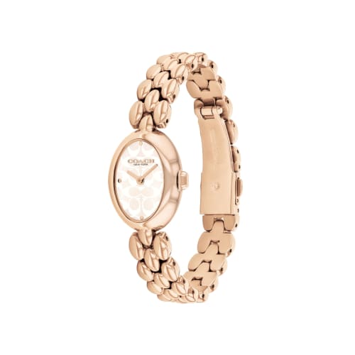 Coach Women's SAMMY Watch, Rose Gold Dial, Stainless Steel Strap, 14504418 [Official Import]