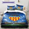 Name Custom Valencia CF Pattern Bedding Set Quilt Cover Pillowcase Home Decor Gift (1 * Duvet Cover + 2 * Pillowcase, Without Core)
