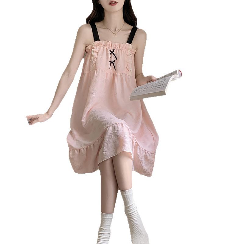 Women's Princess Style Cloud Cotton Nightgown with Bra Pads - Summer 2026 Collection