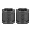 New Black Pipe Fittings Malleable Iron 1/2'' 3/4'' 1'' Plumbing Pipe Joint Elbow Threaded Pipe Connection