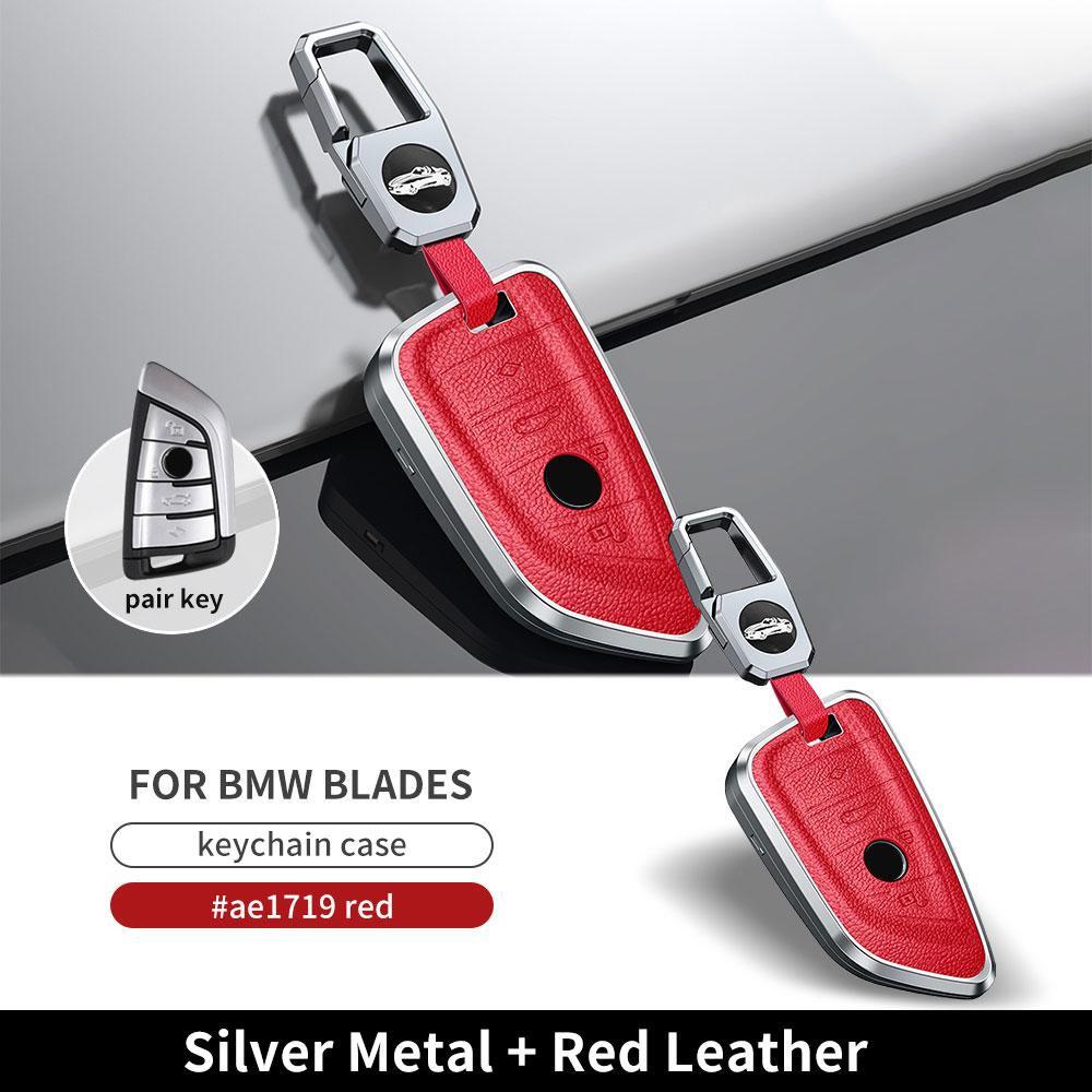 Metal Cowhide Remote New For Bmw G30 G05 X5 F15 X6 F16 7 Series G11 X1 F48 F39 X4 X3 F40 Car Key Case Cover Shell Fob Protector