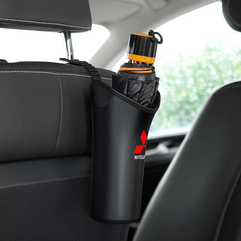 1/2Pcs Car Styling Car Storage Box Umbrella Garbage Organizer Bucket For Mitsubishi Lancer Lancer ASX Outlander 2 3 Pajero Mirage Exzos Pajero 4