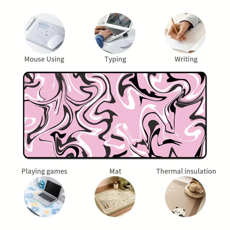 Large Size Custom Logo Printed Eco-Friendly Waterproof Cartoon Gaming Desk Mat Anti-slip Rubber Sublimation Blank Mousepad Stock