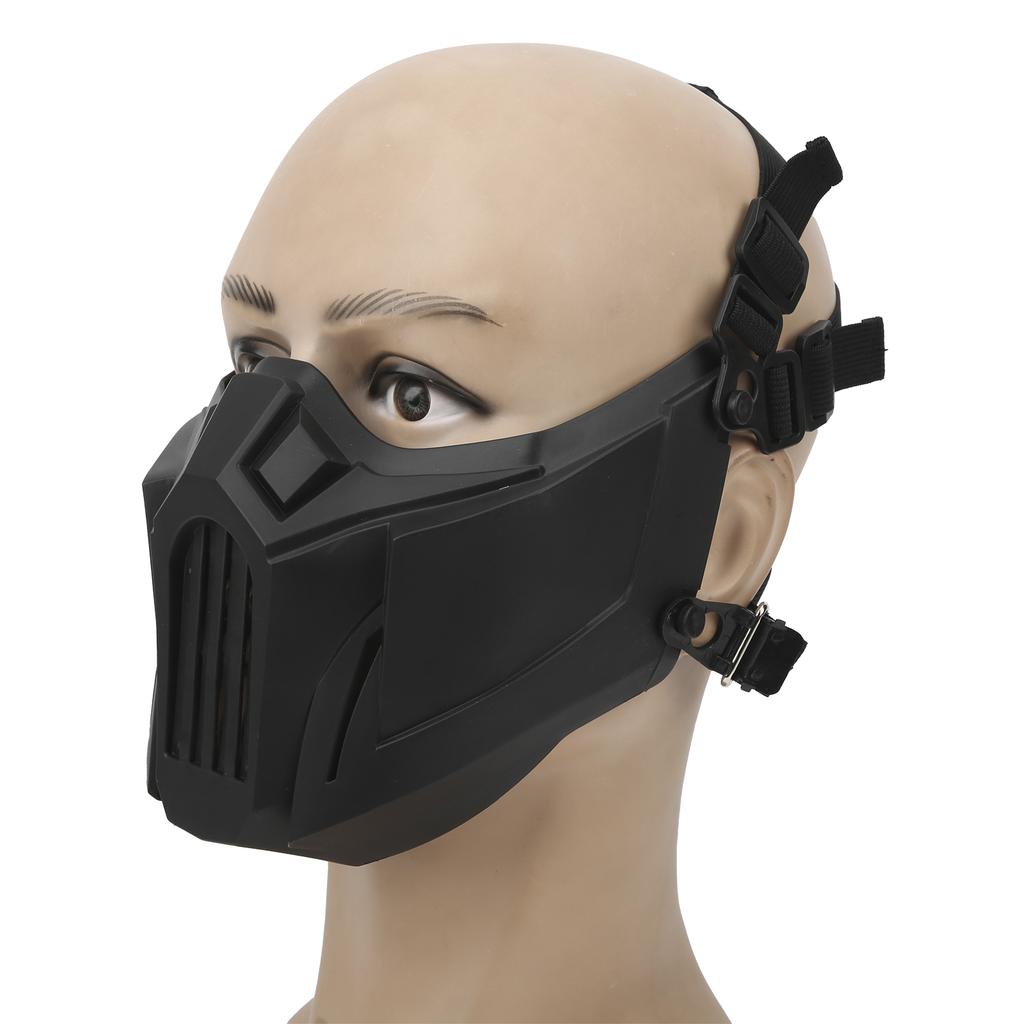 CS Face Shield Protective Half Face Cover Breathable Wear Resisitant Outdoor Gaming Equipment
