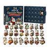 Tiered Tray Christmas Decor 24 Days of Highland Cow Magic Advent Calendar, Unique Mini Winter Home Accessories Figures, Farmhouse Holiday Decor,