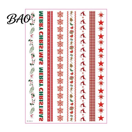 Easy Apply Candle Stickers Christmas Transfer Stickers, DIY Holiday Craft Supplies, Waterproof Atmospheric Home Decor Decorative Decals for Making And