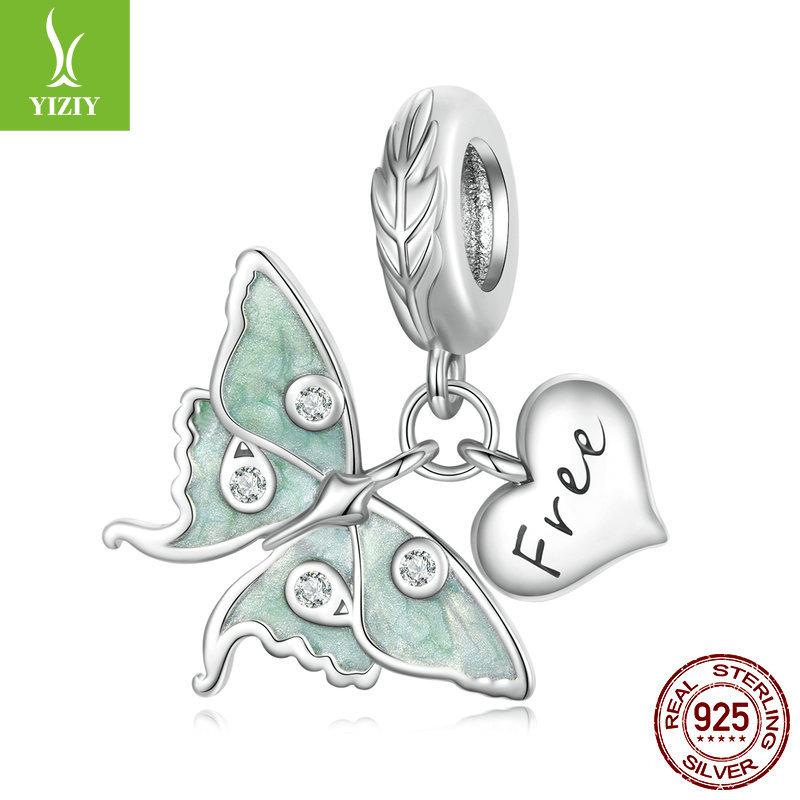 Wizard Of Oz Diy Bracelet Beaded Accessories, Fresh Natural Mint Green S925 Sterling Silver Pendant