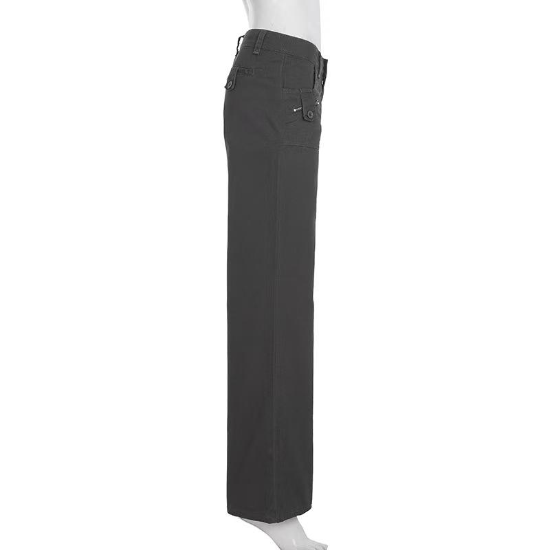 American Style Pocket Design Flare Workwear Jeans
