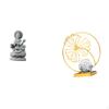 Guan Yin Iron Figurine Female Buddha Sculpture Feng Shui Collectible Ornament for Indoor Hallway