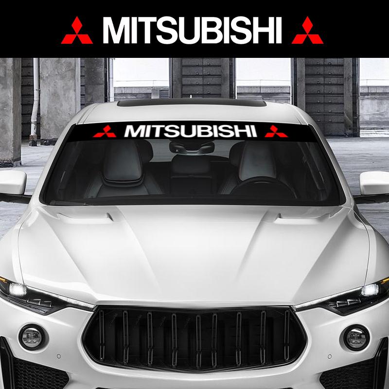 Pro Mitsubishi Xpander Space Star Eclipse Pajero Ralliart Auto Samolepky na přední sklo Přední a zadní dekorativní samolepky