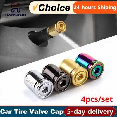 Araba Lastik Valf Kapağı Alüminyum Araba Toz Geçirmez Kapaklar Hırsızlığa Karşı Lastik Jant Sibop Kapakları Tüm Modeller için Spor Modifikasyon