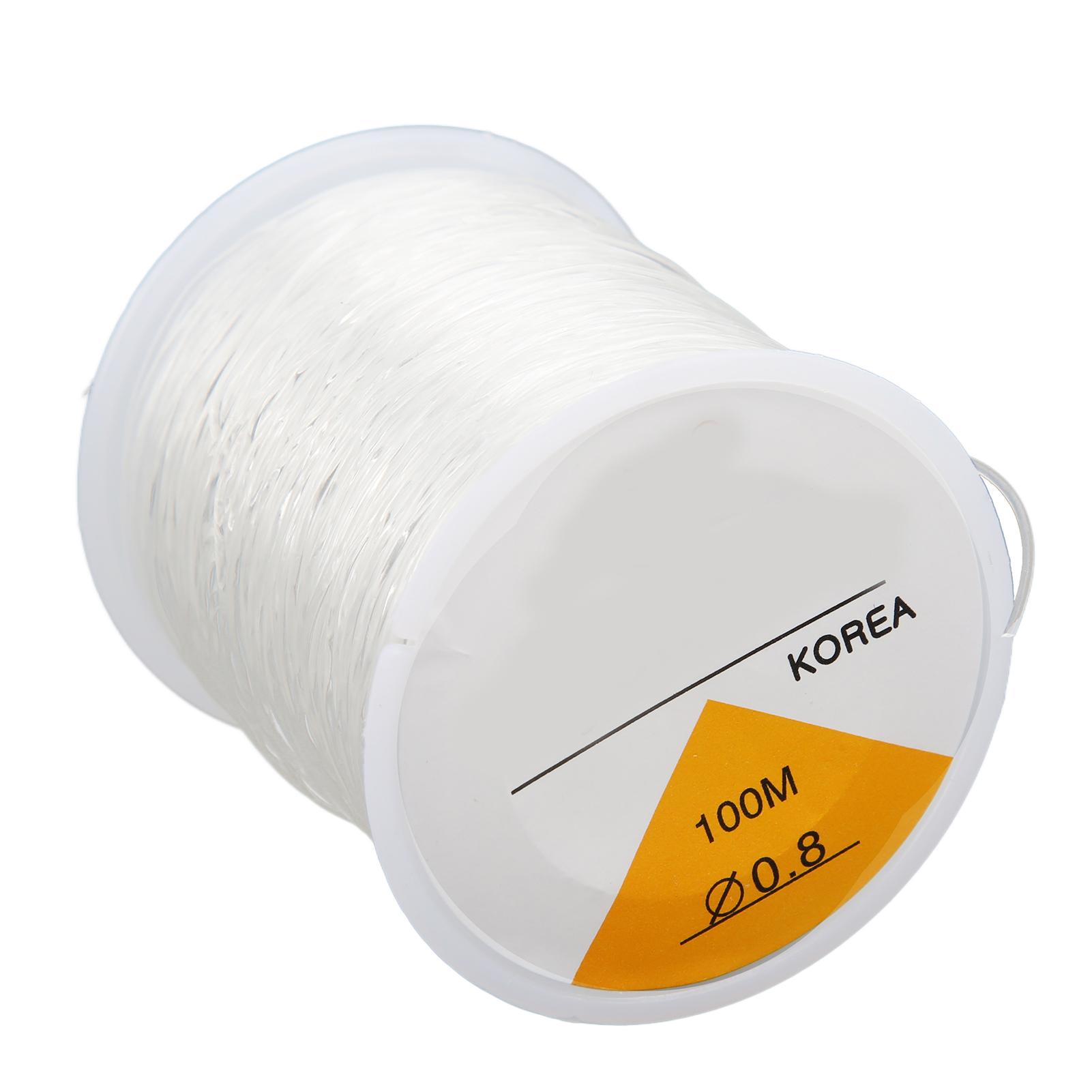 Elastic String 0.8mm Round Transparent Bead Cord for DIY Jewelry Making Bracelets Beading