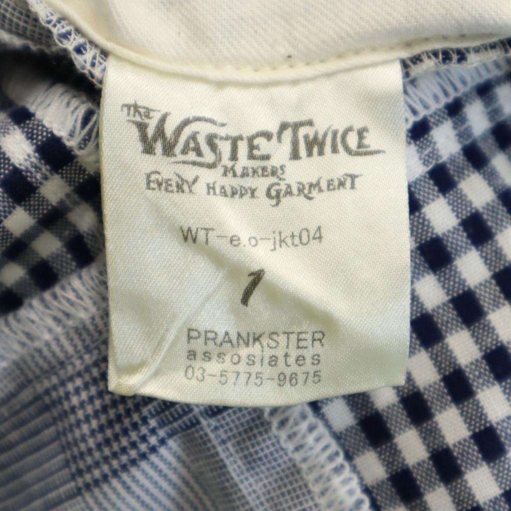 WASTETWICE&CO Made In Japan Check Pattern Patchwork Tailored Jacket 1 Men's Used