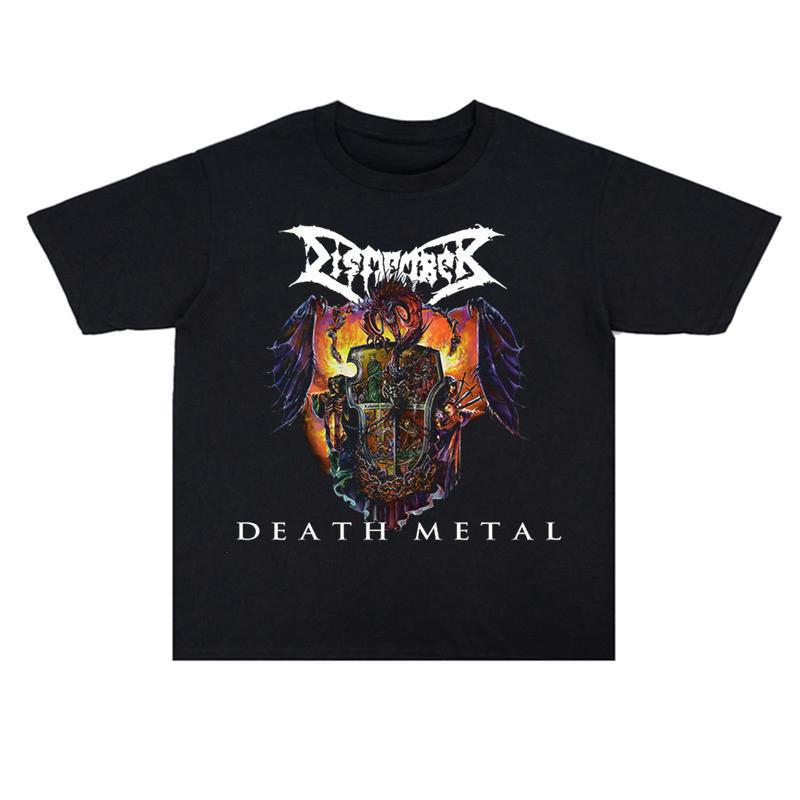 

Футболки мужские и женские из хлопка с принтом метал-группы Dismember Rock 2025 года, высококачественная мужская футболка с коротким рукавом XXXL