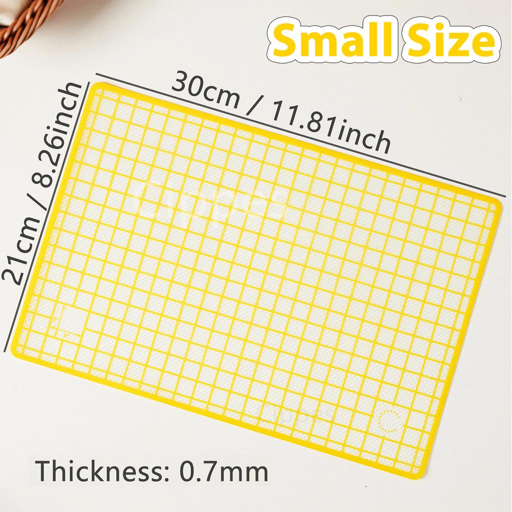 Silicone Baking Mat with Grid, Reusable Non Stick Heat Resistant Oven Liner Sheet Mat, Bakeware for Cookie, Macaron, Bread, Cake