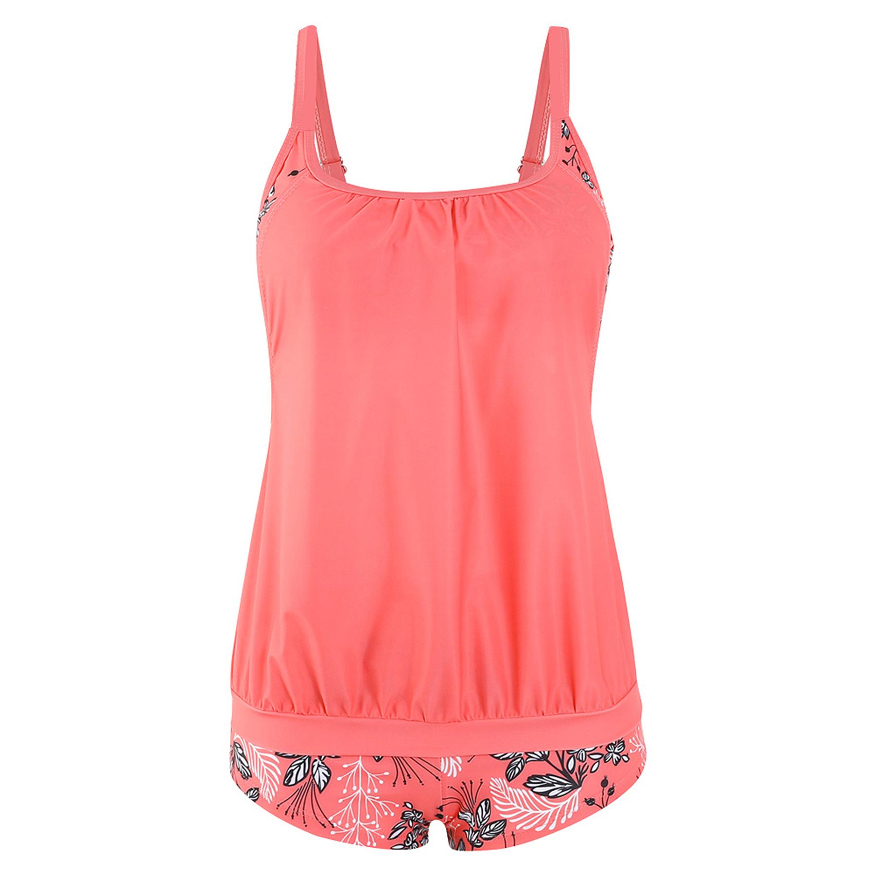 

Женская пляжная одежда, летний танкини, купальник большого размера, раздельный бикини S-5XL S красный