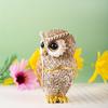 Vintage resin owl statue, home desktop decoration, office craft sculpture, decorative owl sculpture