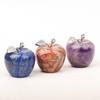 1 Pcs Natural Stone Crystal Apple Ornament, Jade Crystal Mini Handbag Ornament, Home Living Room Decoration, Christmas Eve Birthday Gift