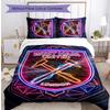 Set Lenzuola Stampato West Ham United Football 3 Pezzi, Comodo Set Copripiumino per Camera da Letto Amico della Pelle