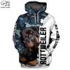 Mens Funny Rottweiler Dog 3d Print New Hoodies Autumn Long Sleeve Sweatshirts Women Pullover Tracksuit Hoody Spring Outwear