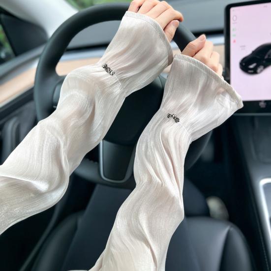 Armstulpen zum Autofahren, einfache, durchsichtige, hautberührende Armschützer zum Fahrradfahren, UV-Schutz, coole Armstulpen, Armstulpen zum Autofahren, Fahrradzubehör