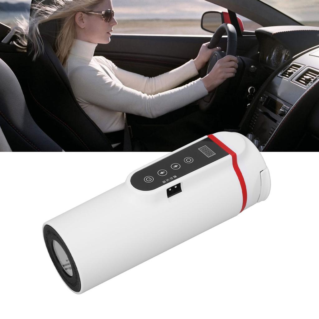 Electric Heated Bottle Temperature Control Stainless Steel Smart Heating Car Cup 500ml