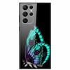 Gehärtetes Glas Cover Für Samsung S23 Ultra 5G Hülle S 23 Luxus Hartes Funda für Samsung Galaxy S23 Plus Ultra 5G Bemaltes Coque S23