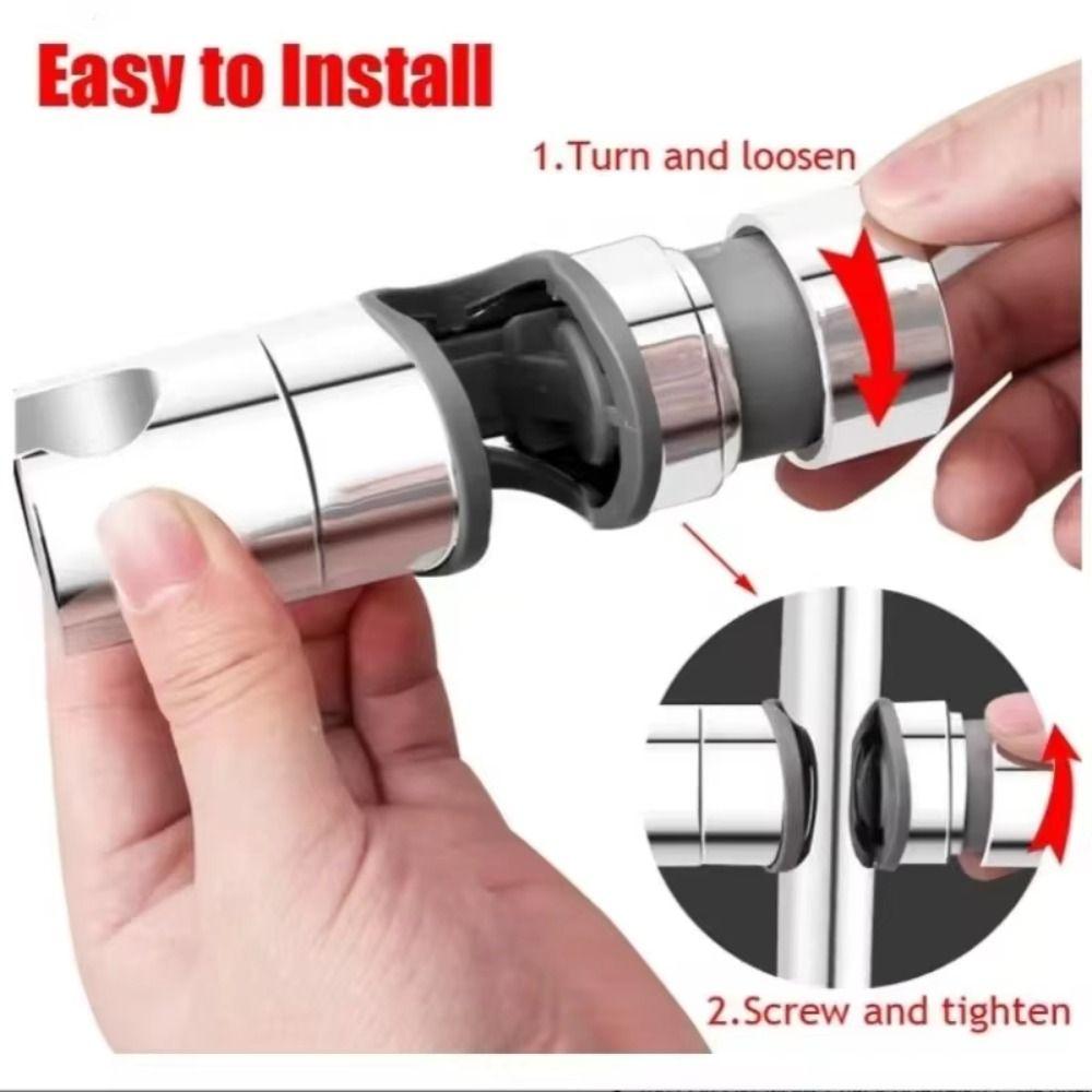 Strong Adhesive Backing Punch-Free Shower Head Bracket  Daily Comfort Improvement