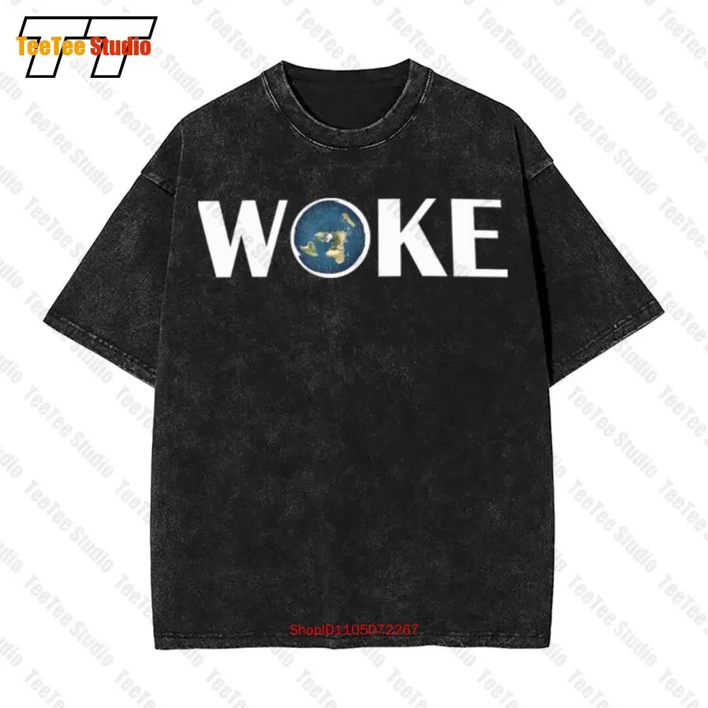 New Limited Woke Vintage Oversized TShirt Flat Earth Society Planet S Xl LVK S