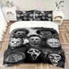 Set Copripiumino Icone Horror 3 Pezzi, 1 Copripiumino + 2 Federe (Nessun inserto), Stampa ad Alta Definizione, Set Casa e Dormitorio yy251208027