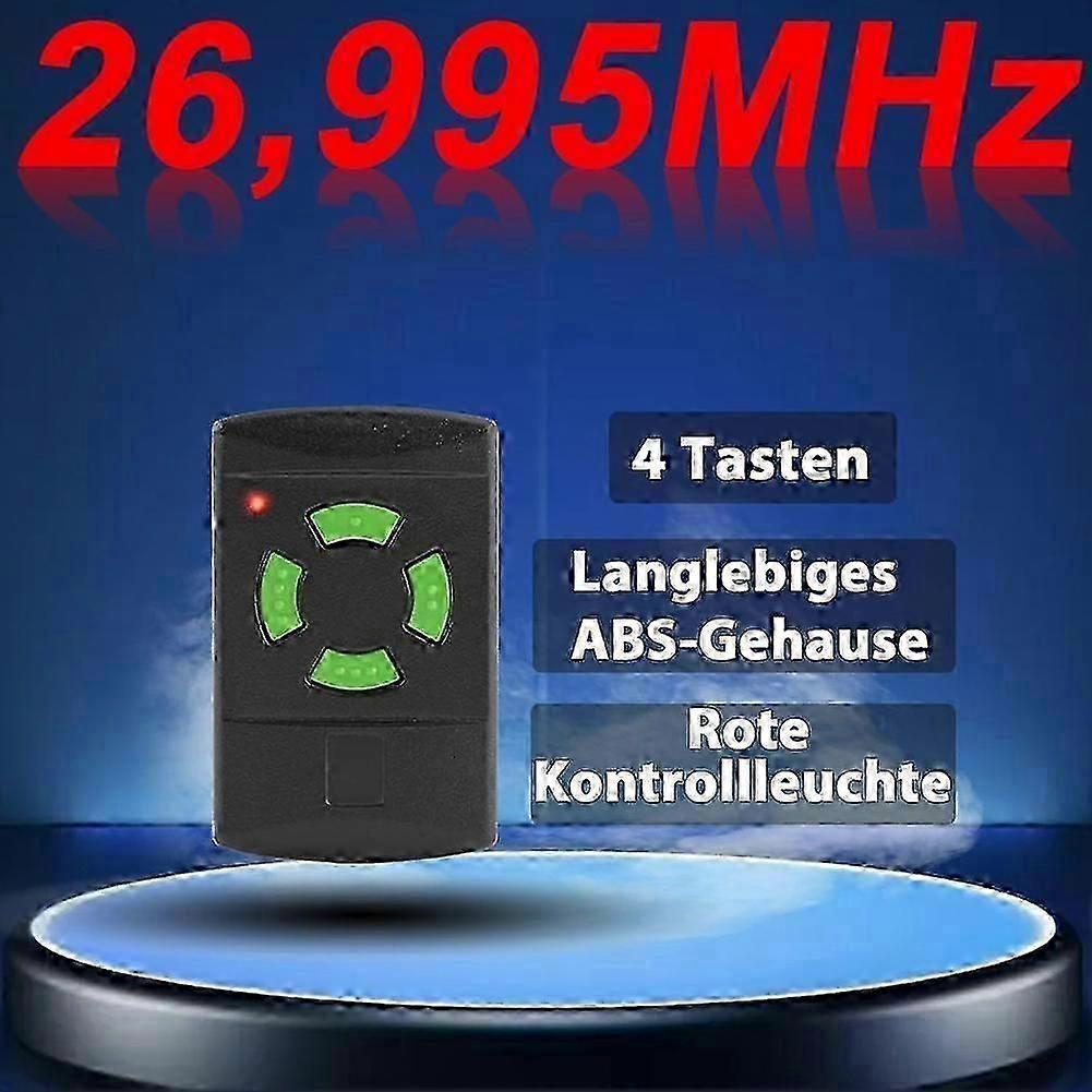 26.995 MHz Garage Door Remote Control for Hormann Fixed Code Copyable Design Security Access Systems