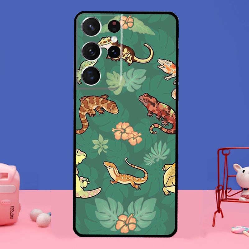 Lizards Geckos Case For Samsung Galaxy S22 S21 Note 20 Ultra Note 10 S8 S9 S10 Plus S20 FE Phone Cover