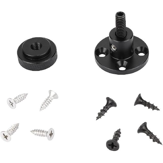 CAMVATE 1/4"-20 Male Thread Screw Support with Wall/Table Mount Round-Shape - 3084