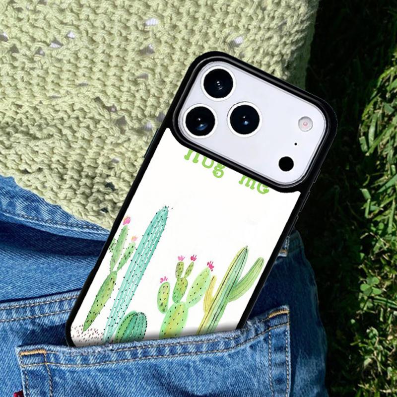 Hug Cactus Summer phone case cover Compatible with for IPhone 17air 16e 15 14 13 12 11Pro Max 17 Air