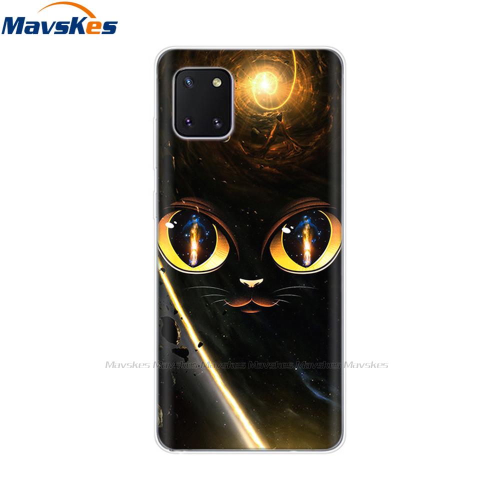 TPU Case for Samsung Galaxy Note 10 Lite Cases Silicon Cute Cat Phone Coque for Samsung Note10 Lite Plus SM-N770F/DS Cover Mask