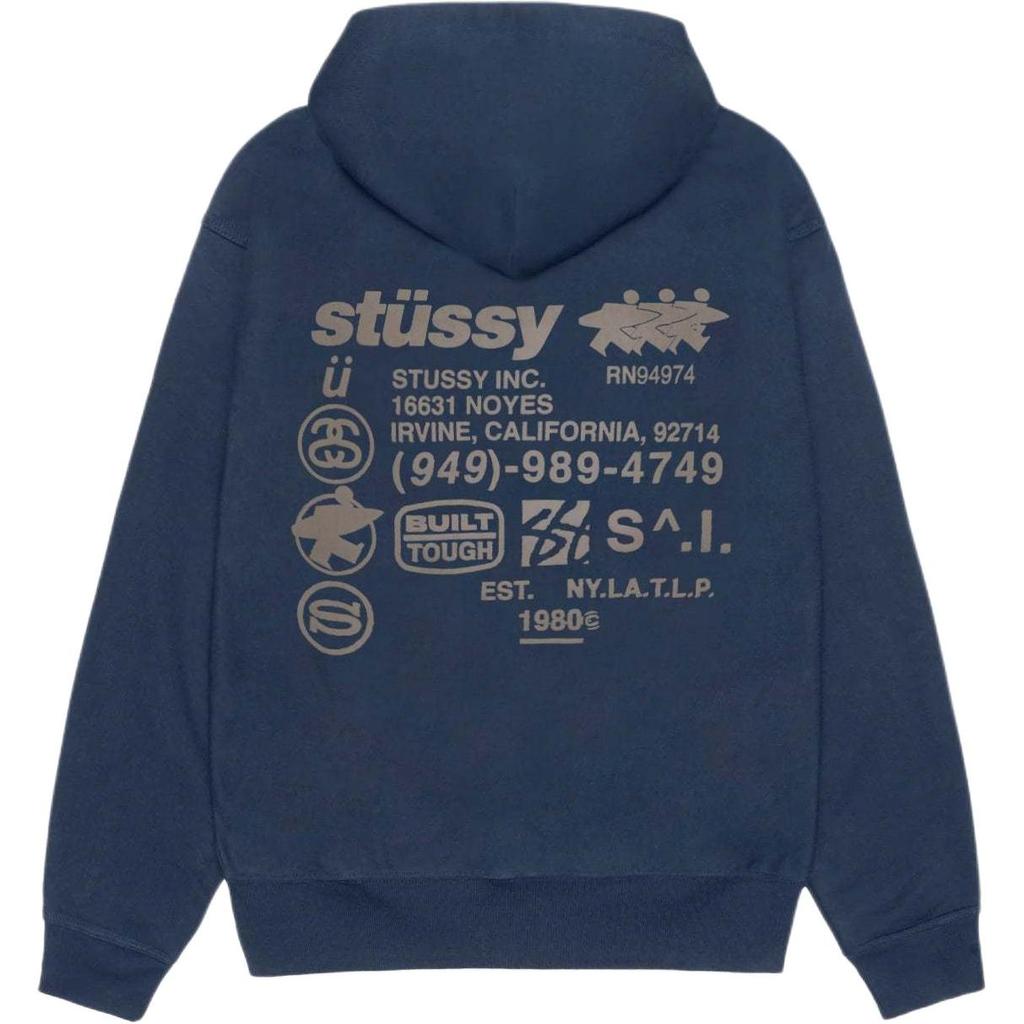 Stussy FW24 2024  DNA ZIP HOODIE Unisex 1975038