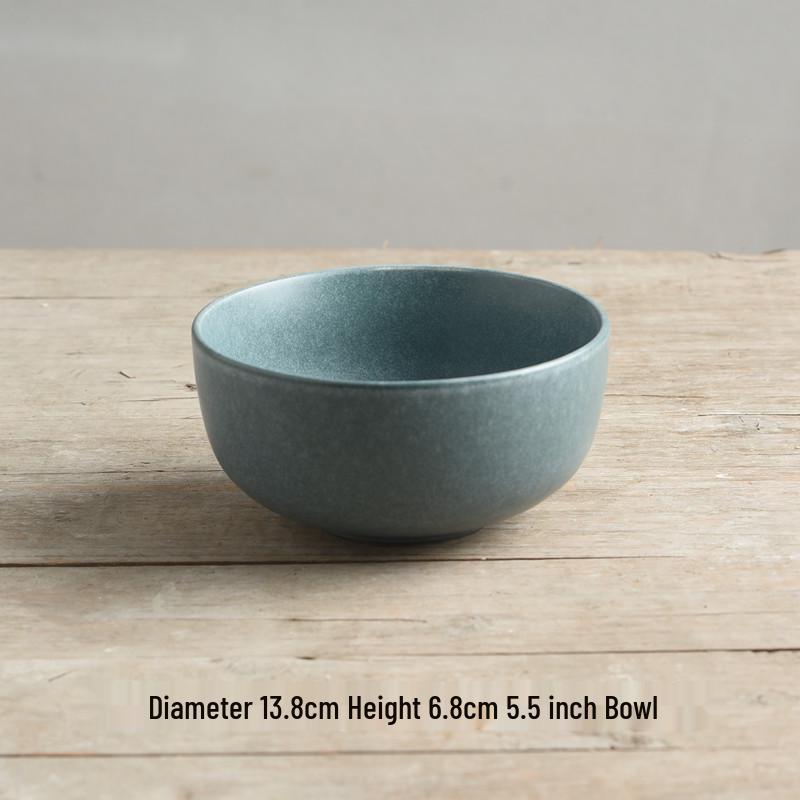 Yijia Retro Ceramic Underglaze Color Bowl: Perfect for Noodles, Congee, Rice, Soup, and Salad.