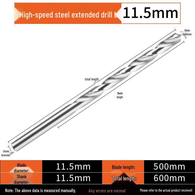 

UMLO HSS Extra Long Straight Shank Twist Drill Bit
