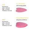 Biodegradable Compressed Heart Shape Facial Cleansing Puff | Wood Pulp Sponge | Absorbent & Reusable Washable Makeup Remover Pads