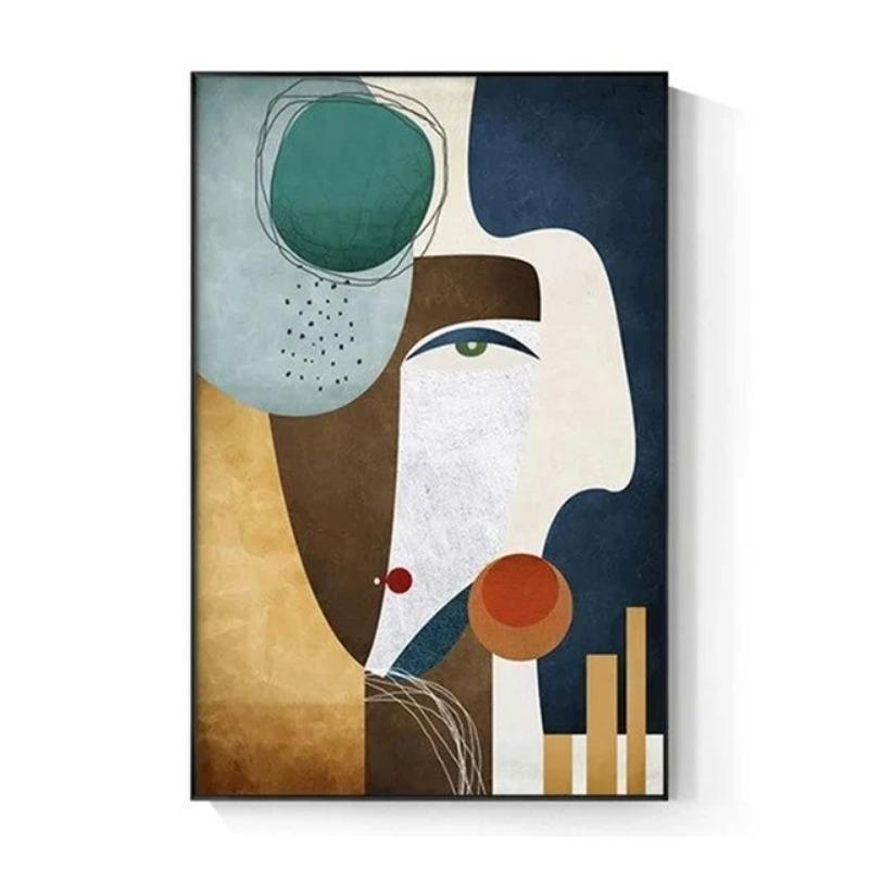 Severský Abstraktní Figura Geometrický Morandi Nástěnné Umění Plátno Obrazy Plakátové Tisky Estetický Moderní Obývací Pokoj Ložnice Domácí Dekorace
