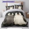 Cartoon-Muster Bettwäsche Steppbett-Set Bettbezug Kissenbezug Heimdekoration Geburtstagsgeschenk (1 Bettbezug + 2 Kissenbezüge, ohne Füllung)