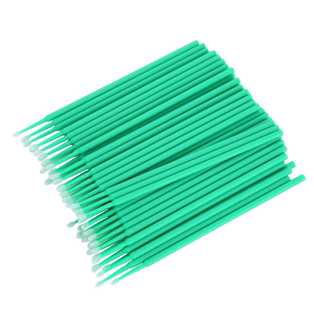 400pcs Disposable Cotton Stick Eyelash Cleaning Stick Micro Brush Cotton Swab Eyelashes Light
