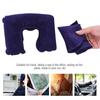 Inflatable Pillow, Travel Neck Support Rest Pillow Portable Lightweight U Shape Pillow with Eye Mask for   Airplane Car Rest