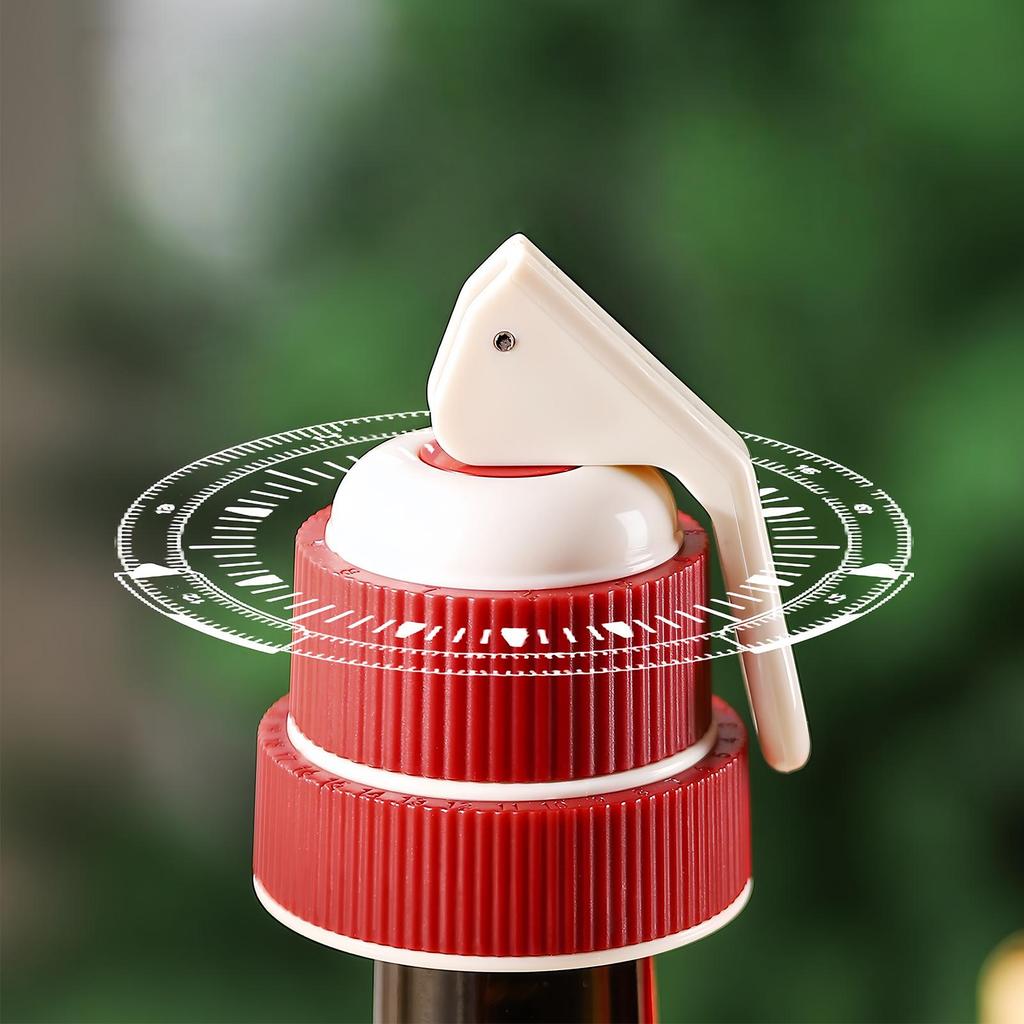 Wine Stopper Beverage Preserver with Time Scale Record Wine Cork Stopper for Home Christmas Kitchen Dinner Parties Bar Family