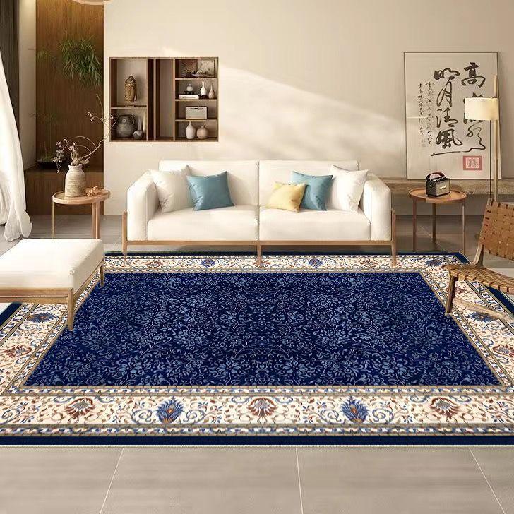 

Персидский ретро ковер для гостиной большого размера, нескользящий, для украшения спальни, нескользящий коврик для детей, легко чистится, можно стирать в машине 80*120cm