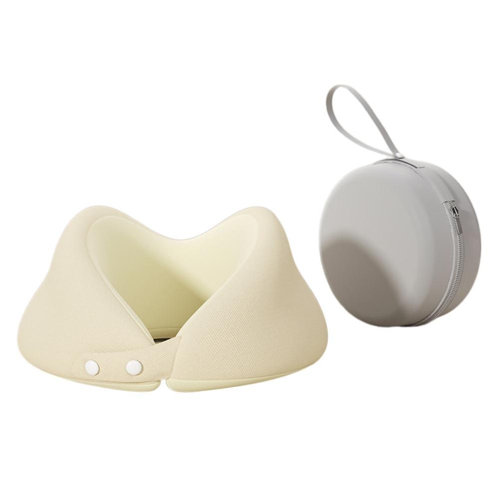 Slow Rebound U-Shaped Neck Pillow Machine-Washable Cover Soft Material Travel Neck Pillow Portable Design With EVA case