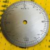 Cadran oțel inoxidabil Cadran unghiular Protractor 360 de grade Accesorii rotunde 90x8x2mm